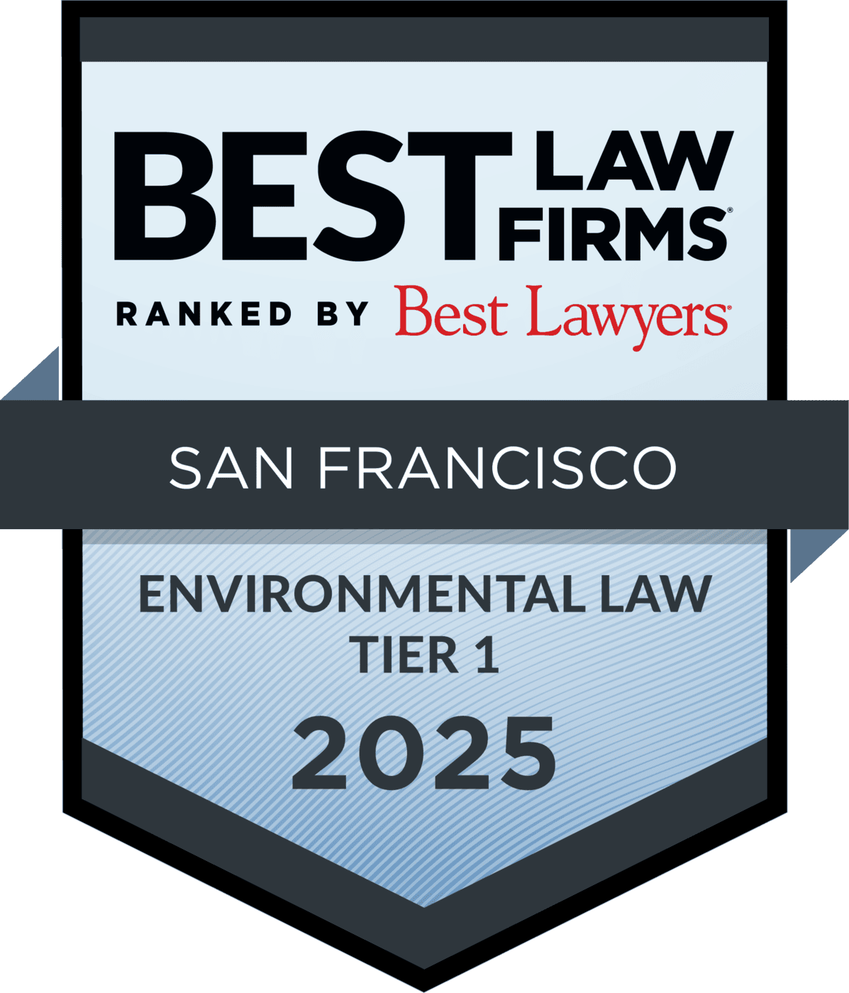 Best Law Firms - San Francisco - Environmental Law Tier 1 Badge